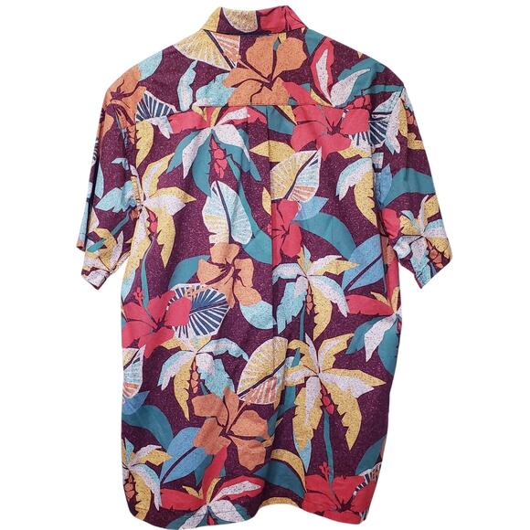 Tori Richard Uniforms Tropical Hawaiian Button Up SS Shirt Men's Large in VGUC - Picture 5 of 10
